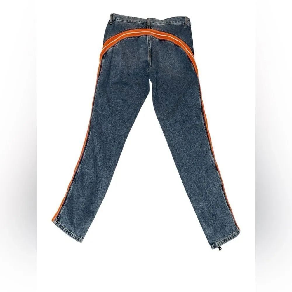 Diesel NWT D-VISION EMAT Straight Leg Denim Jeans Size 28 - Picture 10 of 11
